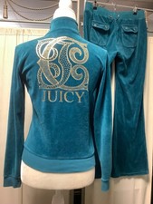 Juicy Couture Teal Velour Zip