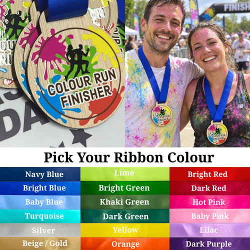 Colour run medal paint - colour,