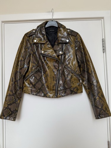 Zara brown yellow patent - zara, faux