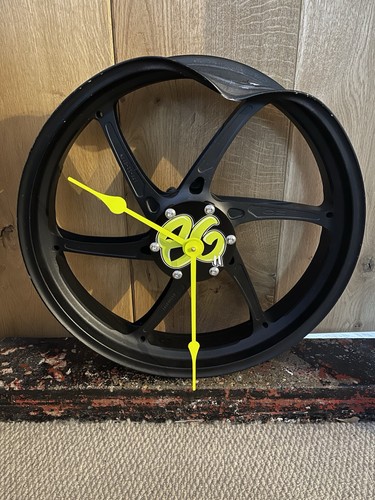 Motorcycle wheel clock - motorcycle,
