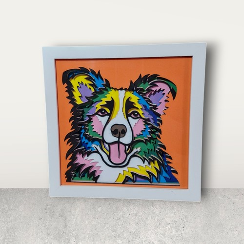 Border collie dog wall - ,
