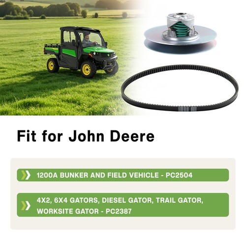 Secondary driven clutch belt - driven, +belt