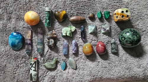 Gemstone crystal lot 25 - lot, (25