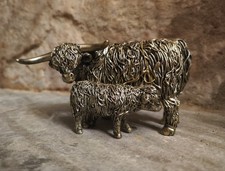 Large Bronze Highland Coo Cow