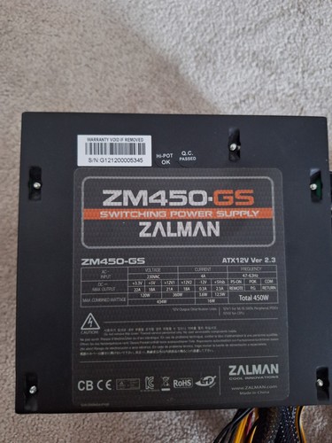 Zm450 power supply unit atx - power,