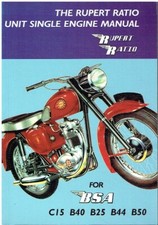 BSA C15 B25 B40 B44 B50 (1958-73) ENGINE OVERHAUL & REBUILD BOOK