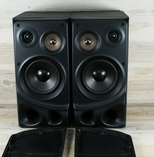 JVC SP-MXC5BK 3-Way Bookshelf Speakers Black Pair 8 Ohm Hi-Fi Audio 50W 8 Ohms