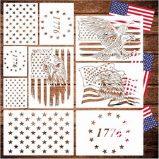 American Flag Stencil Star