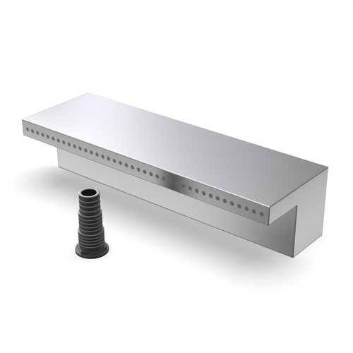Stainless steel jet waterfall - steel,