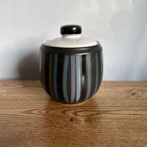 Denby jet stripes lidded - denby, sugar