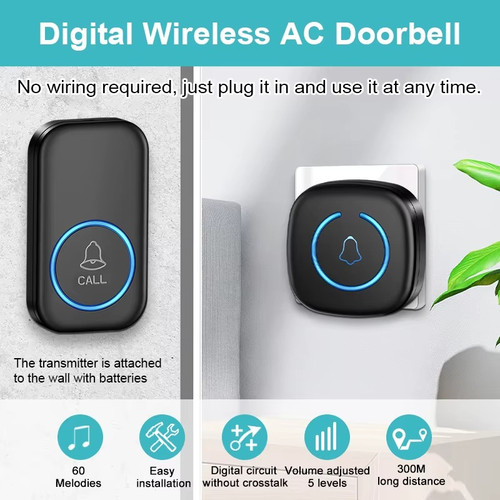Wireless door bells waterproof - door,