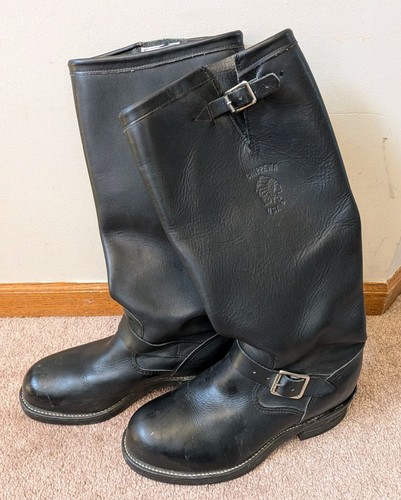 Chippewa black leather - black,