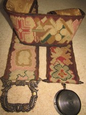 Antique Woolwork  Bell Pull