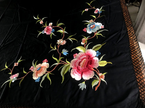 Vintage embroidered piano - vintage,