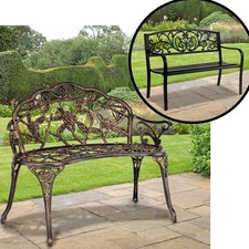 Metal Garden Bench Outdoor