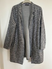 Ladies Grey Textured Cardigan