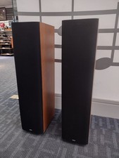 B&W DM602.5 Floorstanding Speakers in Realistic Cherry Vinyl Finish