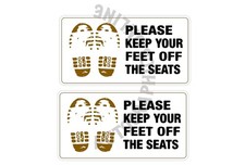 NO FEET ON SEATS  Vehicle Car