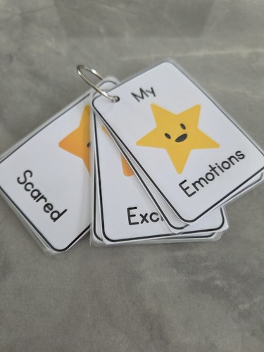Emotions flash cards autism - cards,,