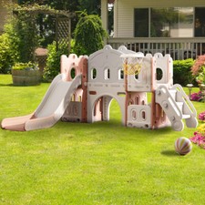 Kids Garden Climb & Slide Set Child Toddler Baby Toy IndoorOutdoor Playcebtre UK