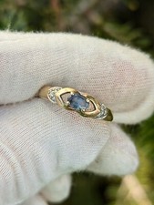 9ct Yellow Gold Natural Green