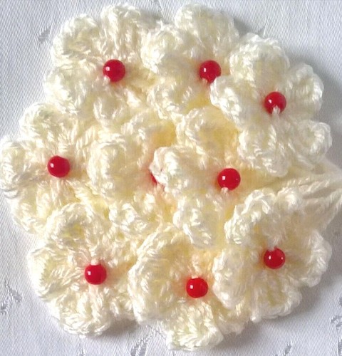 Foxy flowers hand crochet - 9,