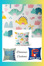 1PC Dinosaur Complete Cushion - Case & Core 45 x 45 cm CHOOSE Christmas Gift