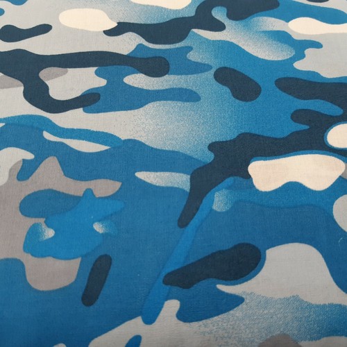Cotton poplin camo fabric - cotton,