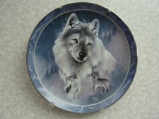 Plate "Silver Scout" Wolf from Spirit of the Wilderness Collection #6440H