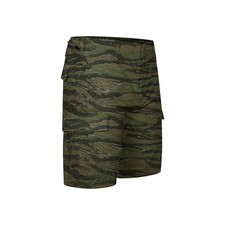 Army Short Combat Original Military Cut Off BDU M65 US Vintage Tiger Stripe Camo