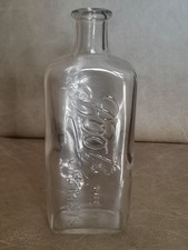 Vintage Retro Clear Glass Bottle Boots The Chemist Bud Stem Vase