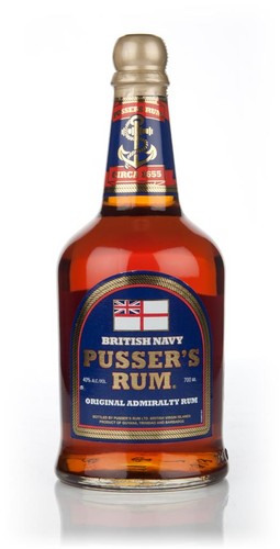Pusser blue label dark rum - blue,