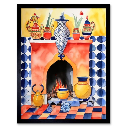 Kitchen hearth fireplace - kitchen,