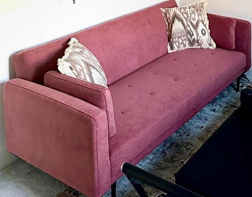 Dusk dusty pink - pink, tufted