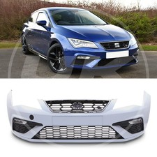 PRIMED FRONT BUMPER FR STYLE CONVERSION KIT FOR SEAT LEON MK3 FACELIFT 2013-2017