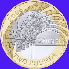 £2 Coin. 2006 BRUNEL
