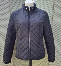 Atmosphere Women's Short Biker Quilted Jacket Coat  12-14 Black VGC Casual Warm