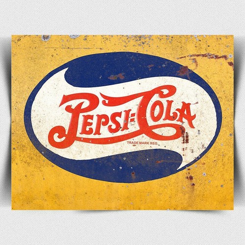 Pepsi aluminium metal sign - aluminium,