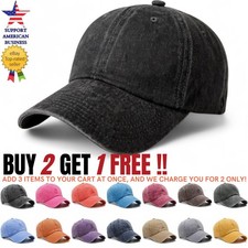 Men Baseball Cap Washed Cotton