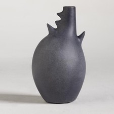 Zahara vase black stone - vase,