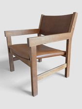 Mid-Century  Leather Armchair