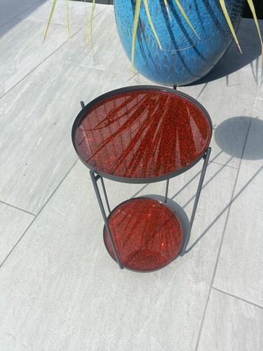 Upcycled handmade red glitter - upcycled,