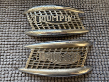Triumph petrol tank badges, mouth organ type, 4766/67.