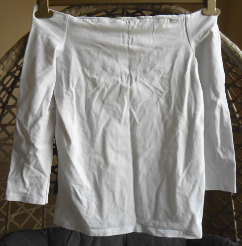 Ladies white zara bardot top - bardot,