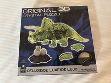 ORIGINAL 3D CRYSTAL PUZZLE Triceratops Dinosaur BEPUZZLED 31210