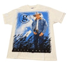 Vintage 90s Garth Brooks Tour Shirt Fresh Horses 1996 Hanes Beefy-T XL USA