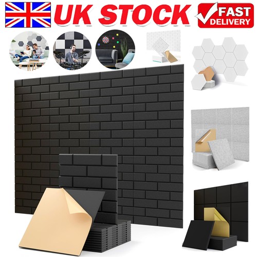 12x acoustic wall panel tiles - acoustic,