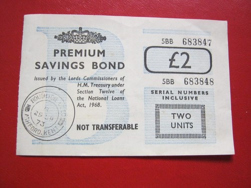 2pounds premium savings bond - savings,