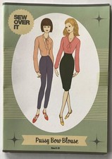 Sew Over It Sewing Pattern UNCUT Pussy Bow Blouse - 8 to 20