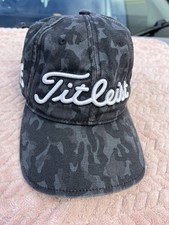 Titleist Men's FJ Pro V1 Black & Gray Camo Snap-Back Baseball Hat